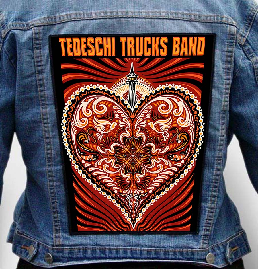 tedeschi trucks band 8 - Photo Quality Printed Back Patch