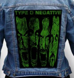 type o negative 1 - Photo Quality Printed Back Patch