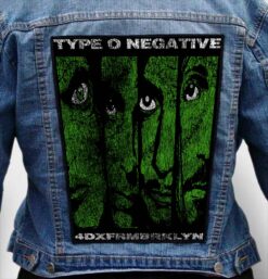 type o negative 8 - Photo Quality Printed Back Patch