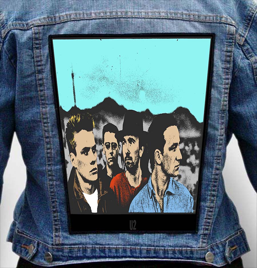 u2 1 - Photo Quality Printed Back Patch