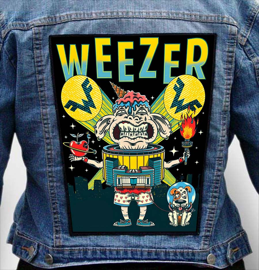 weezer 6 - Photo Quality Printed Back Patch